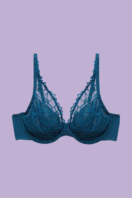 Esprit Half-padded underwire bra with lace - Bras - Lingerie