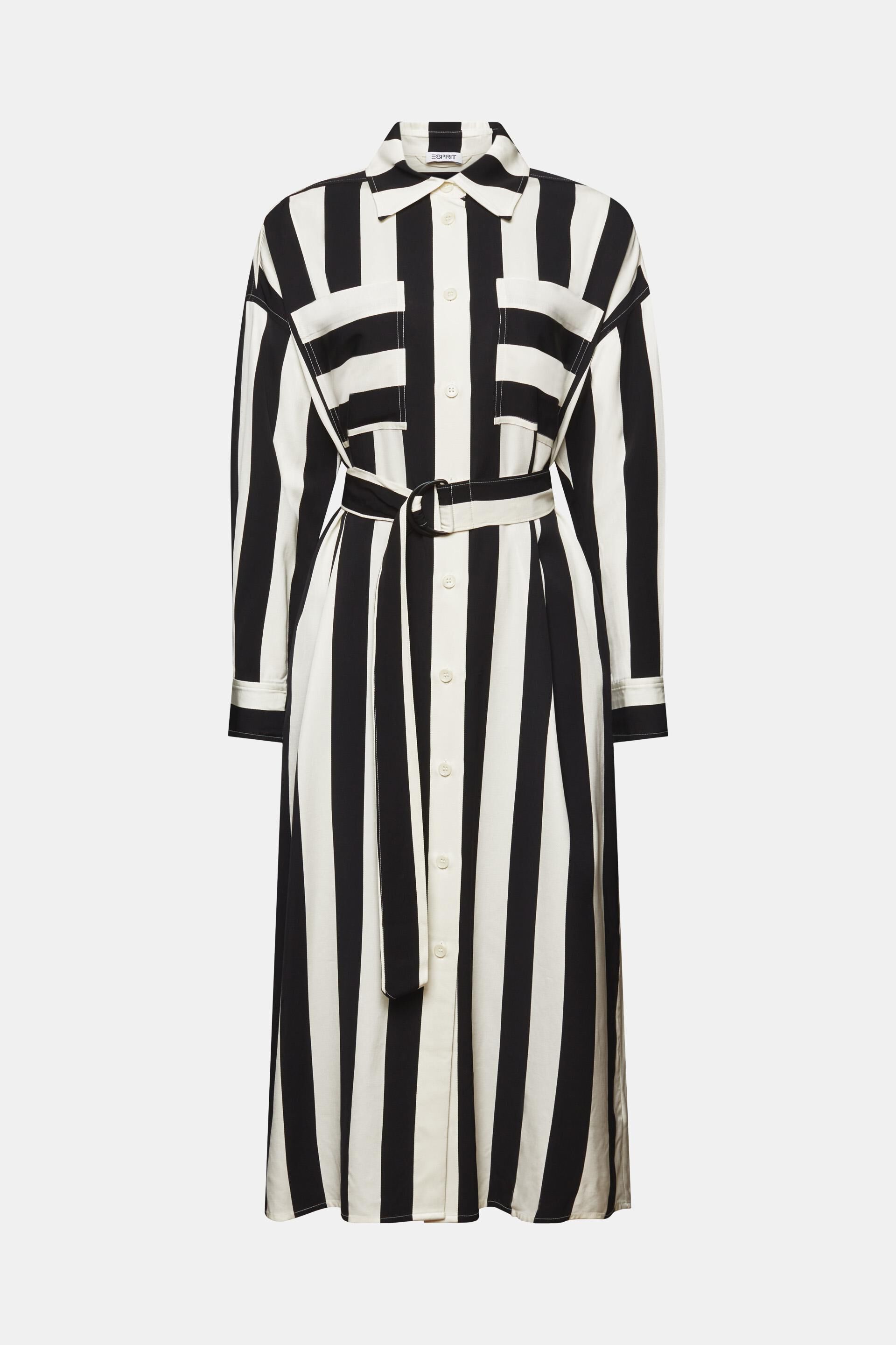 ESPRIT - Striped Belted Shirt Dress at our online shop