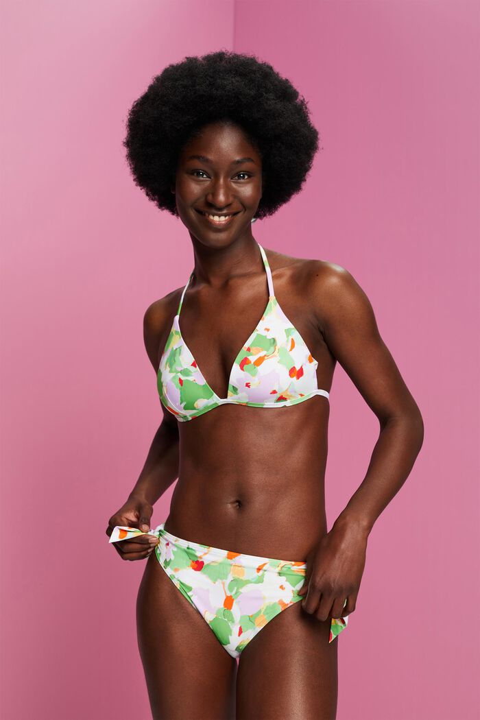 ESPRIT - Recycled: padded triangle bikini top at our online shop