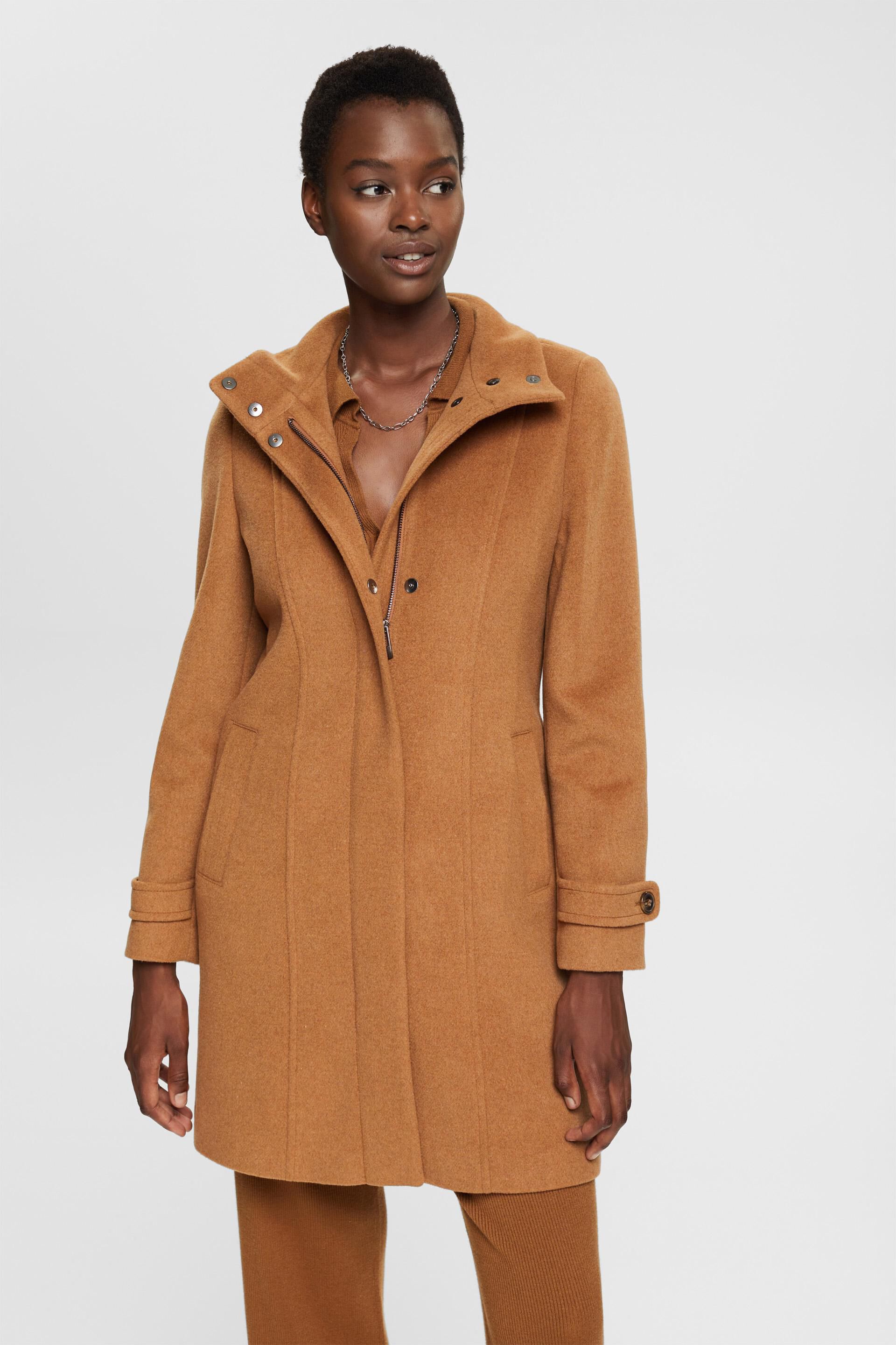 ESPRIT - Wool blend coat at our online shop