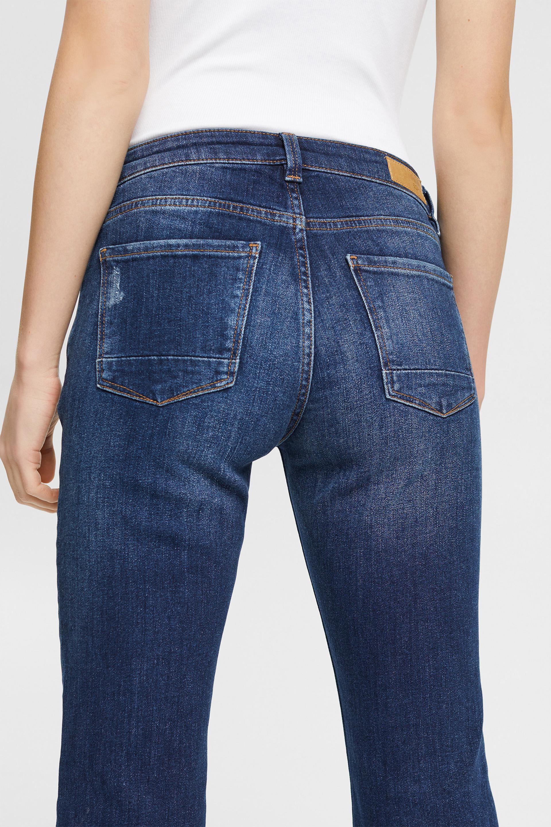 ESPRIT - Straight leg stretch jeans at our online shop