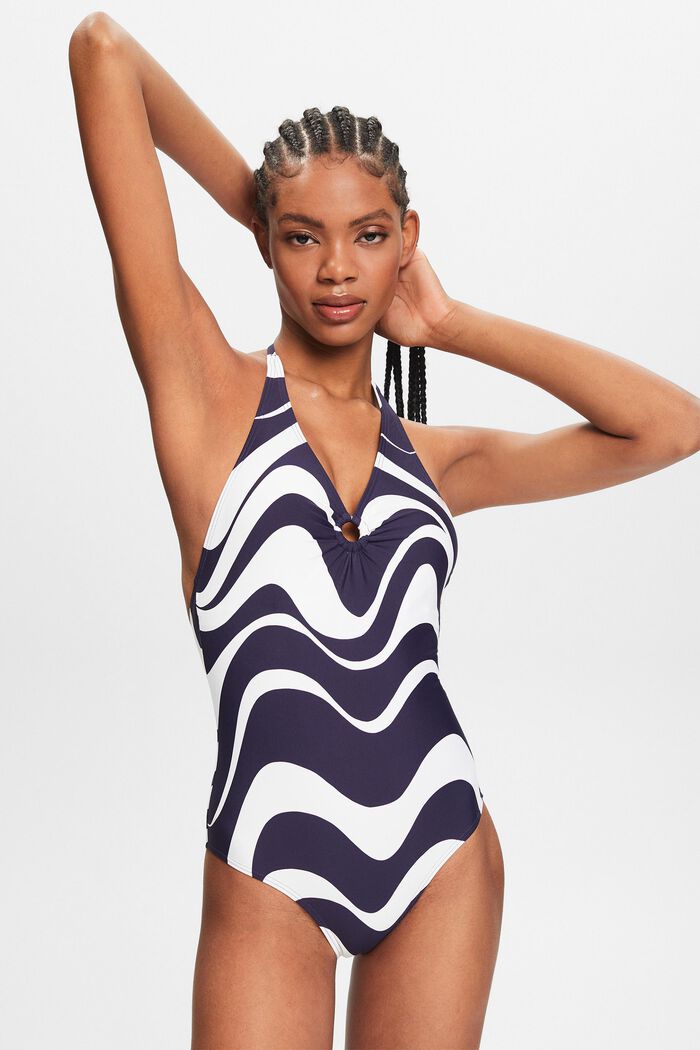ESPRIT - Printed Halter One-Piece Swimsuit at our online shop