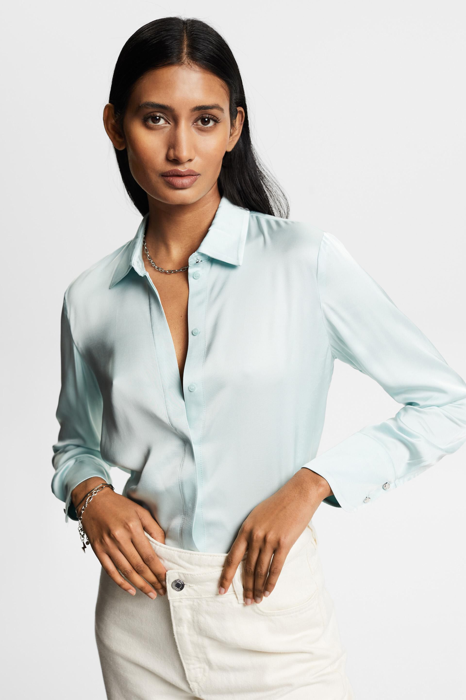 ESPRIT - Satin blouse at our online shop