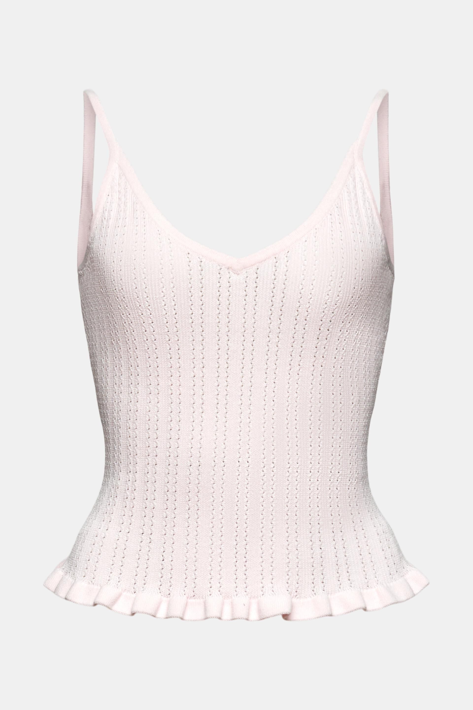 ESPRIT - Pointelle Knit Tank Top at our online shop