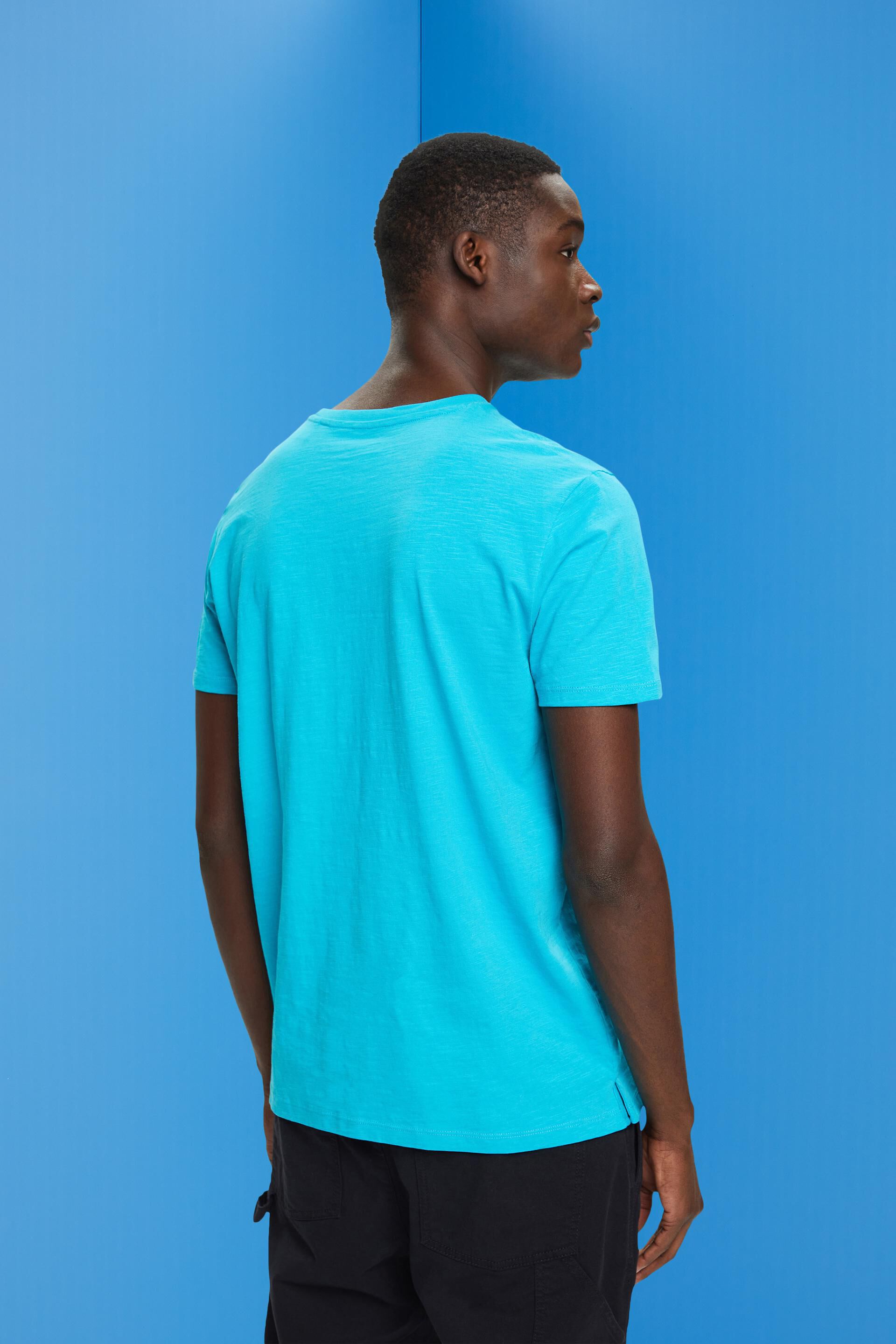 ESPRIT - Cotton t-shirt with breast pocket at our online shop