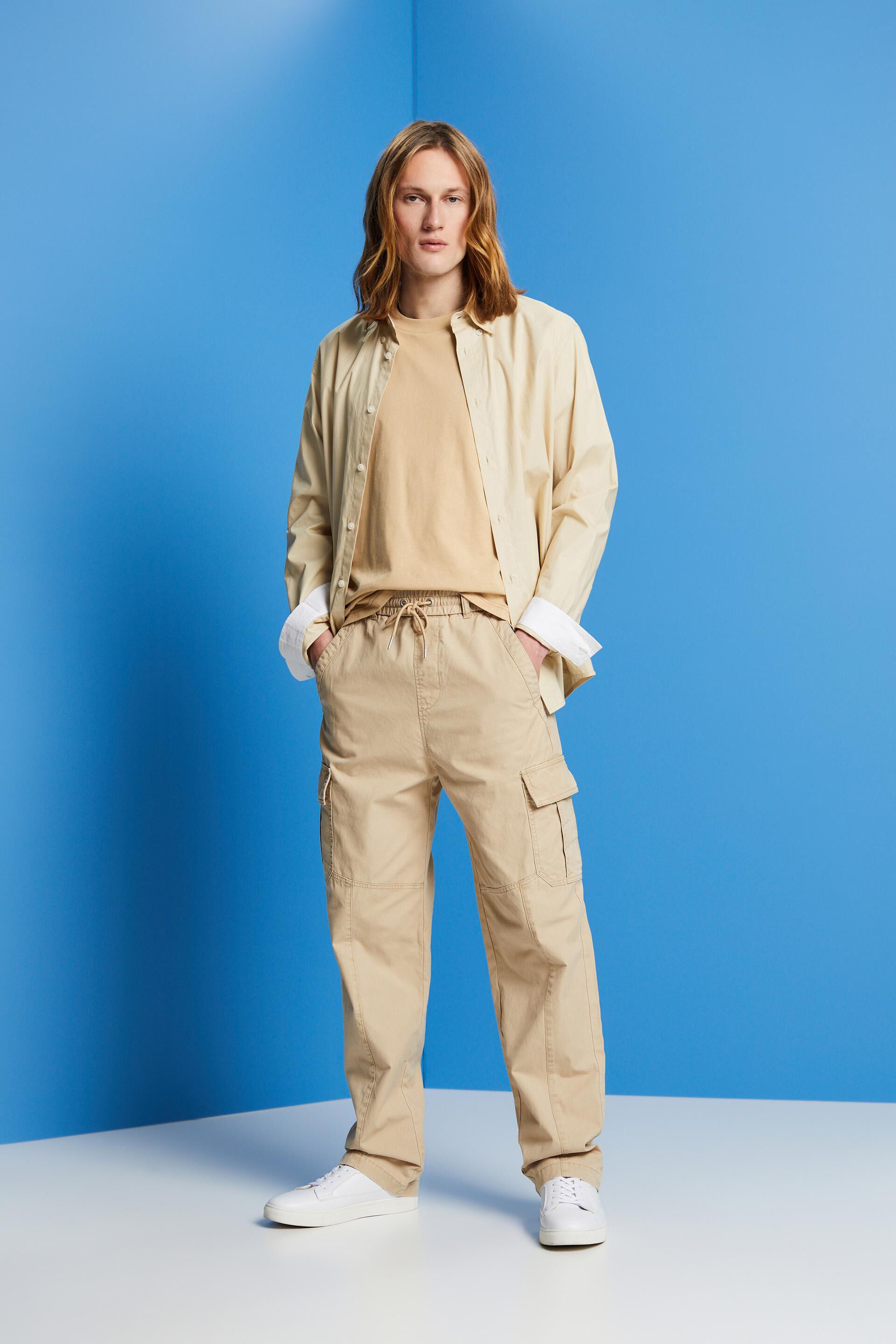 Side Stripe Drawstring Tapered Trousers | Crew Clothing | M&S