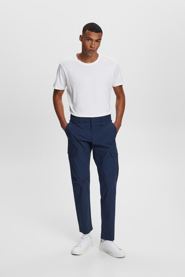 ESPRIT - Cargo trousers with elastic waist at our online shop