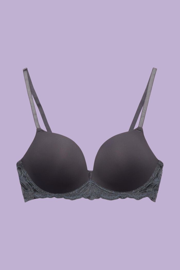 Buy Women Net Bra Set, Non Padded, Adjustable Strap, Dark Purple