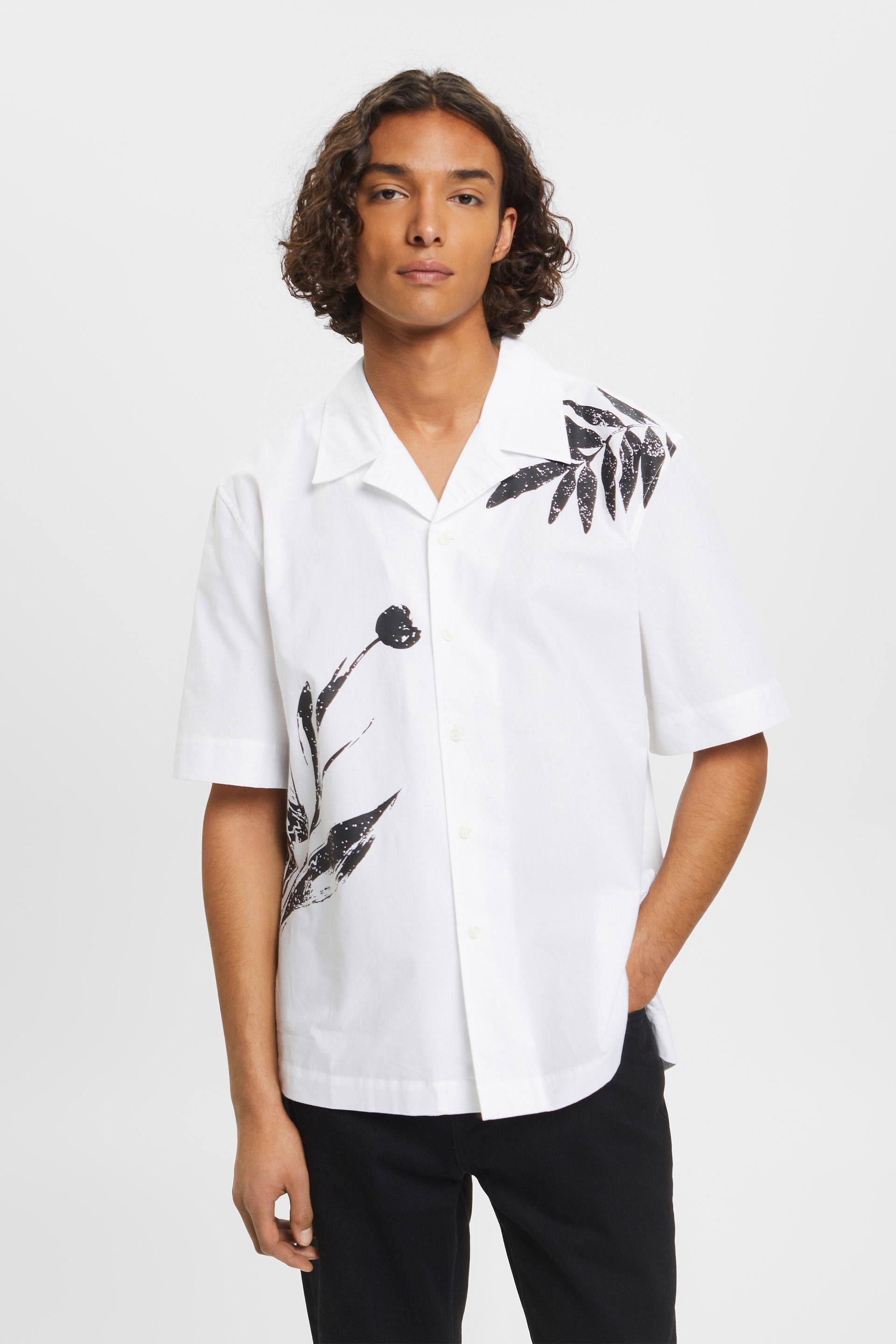ESPRIT - Shirt with big flower print at our online shop