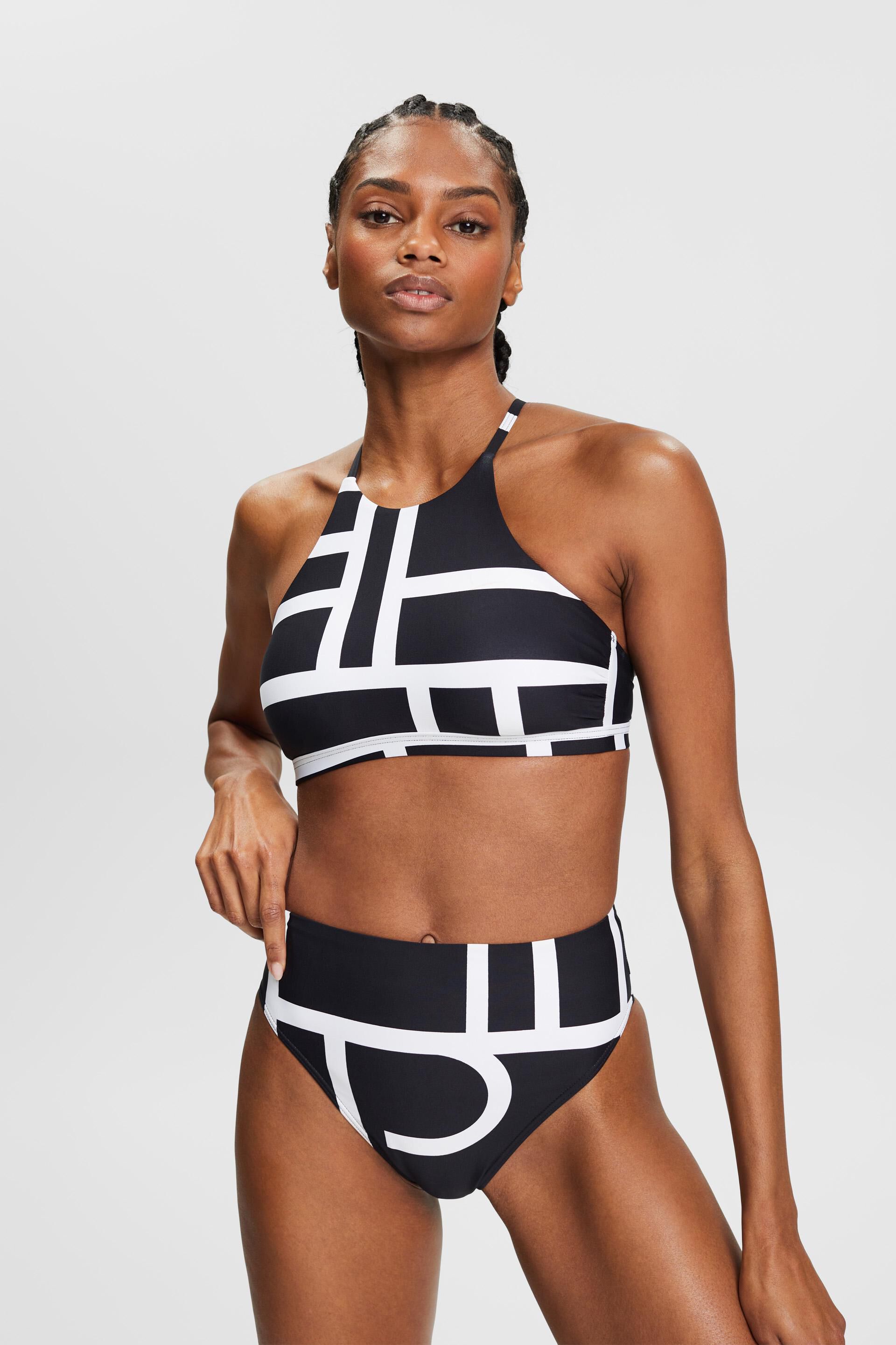 ESPRIT - Recycled: padded triangle bikini top at our online shop