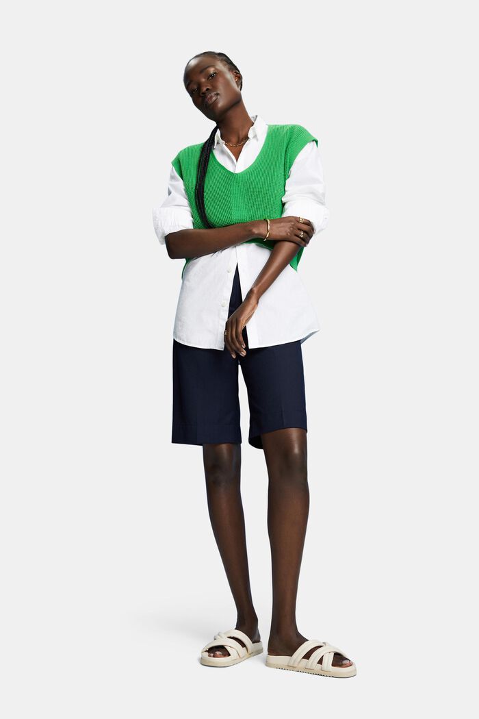 ESPRIT - High-rise bermuda shorts at our online shop