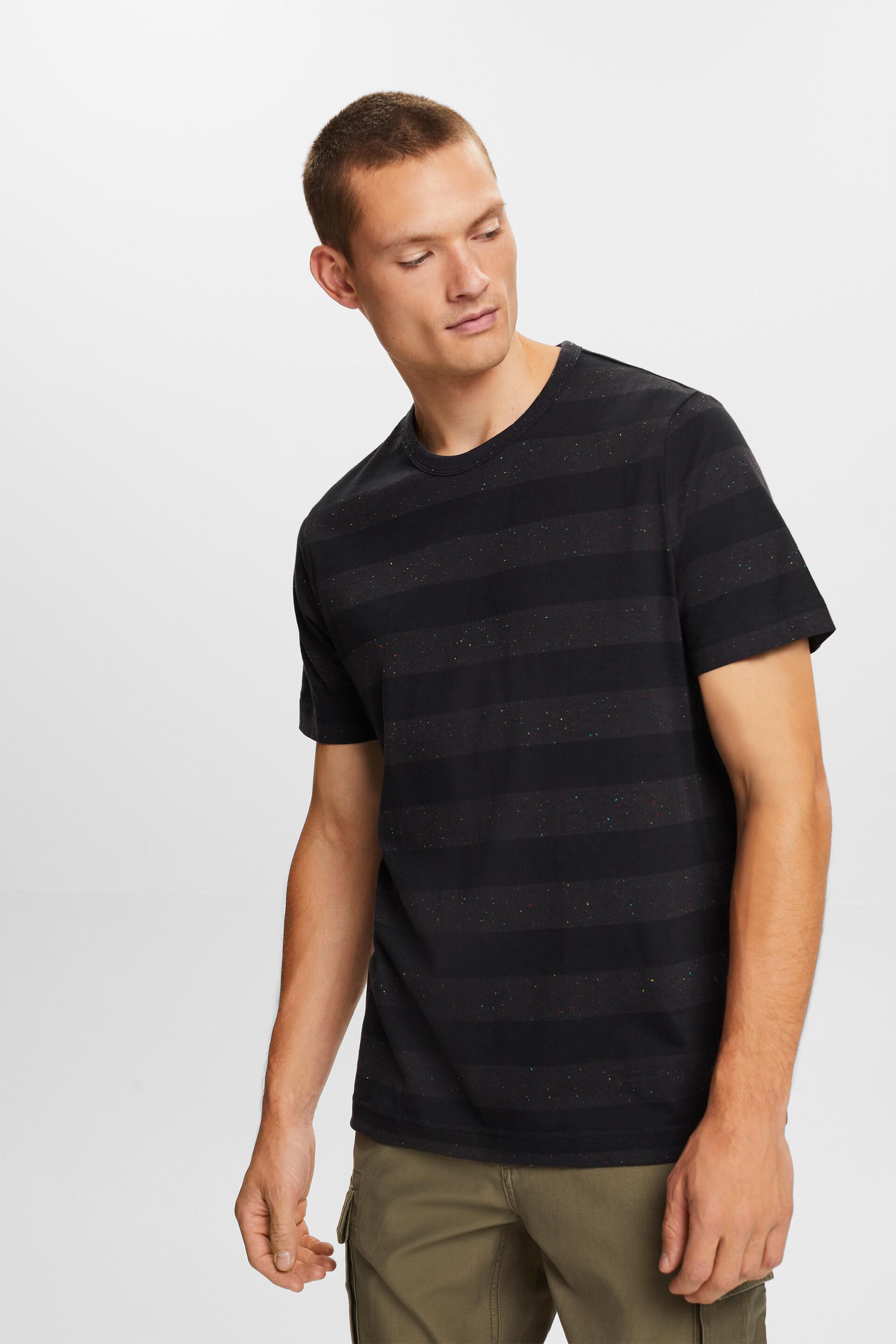 ESPRIT - Striped Nep Yarn T-Shirt at our online shop