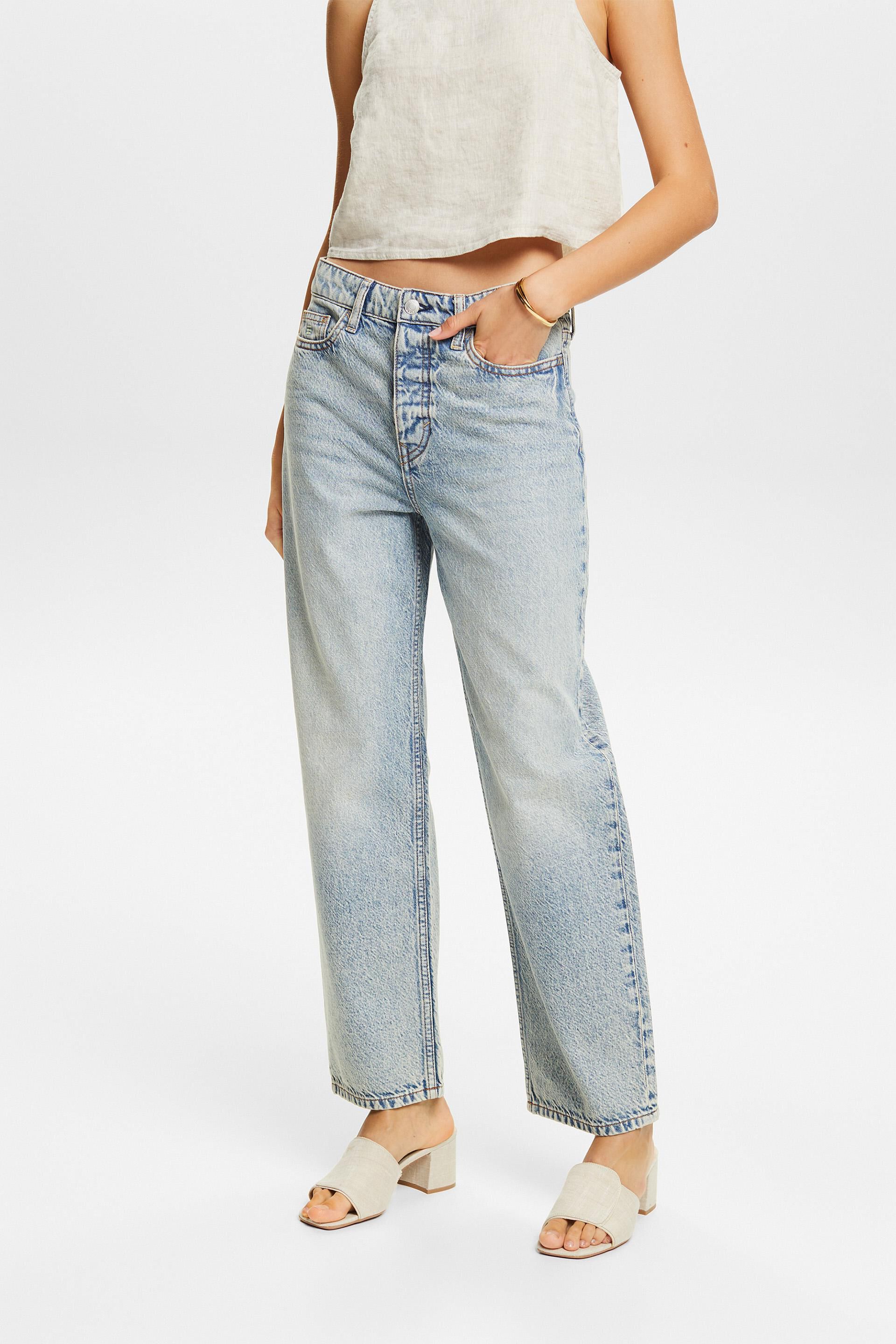 ESPRIT - High-Rise Retro Loose Jeans at our online shop