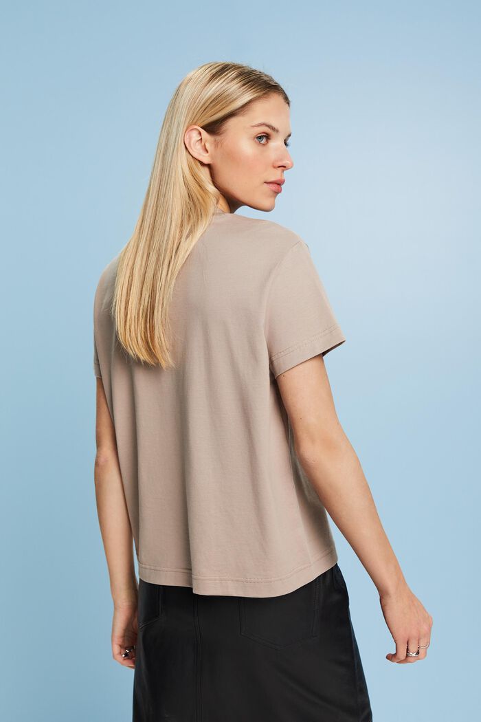 ESPRIT - Pima Cotton-Jersey Crewneck T-Shirt at our online shop