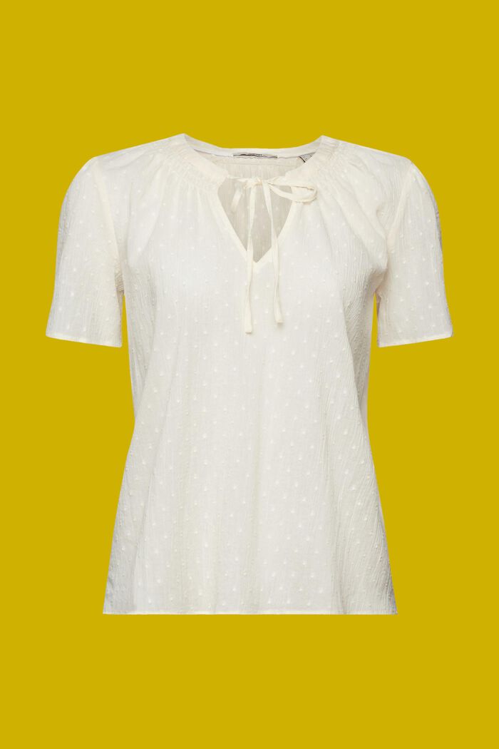 ESPRIT - Plumetis blouse, our cotton 100% shop at online