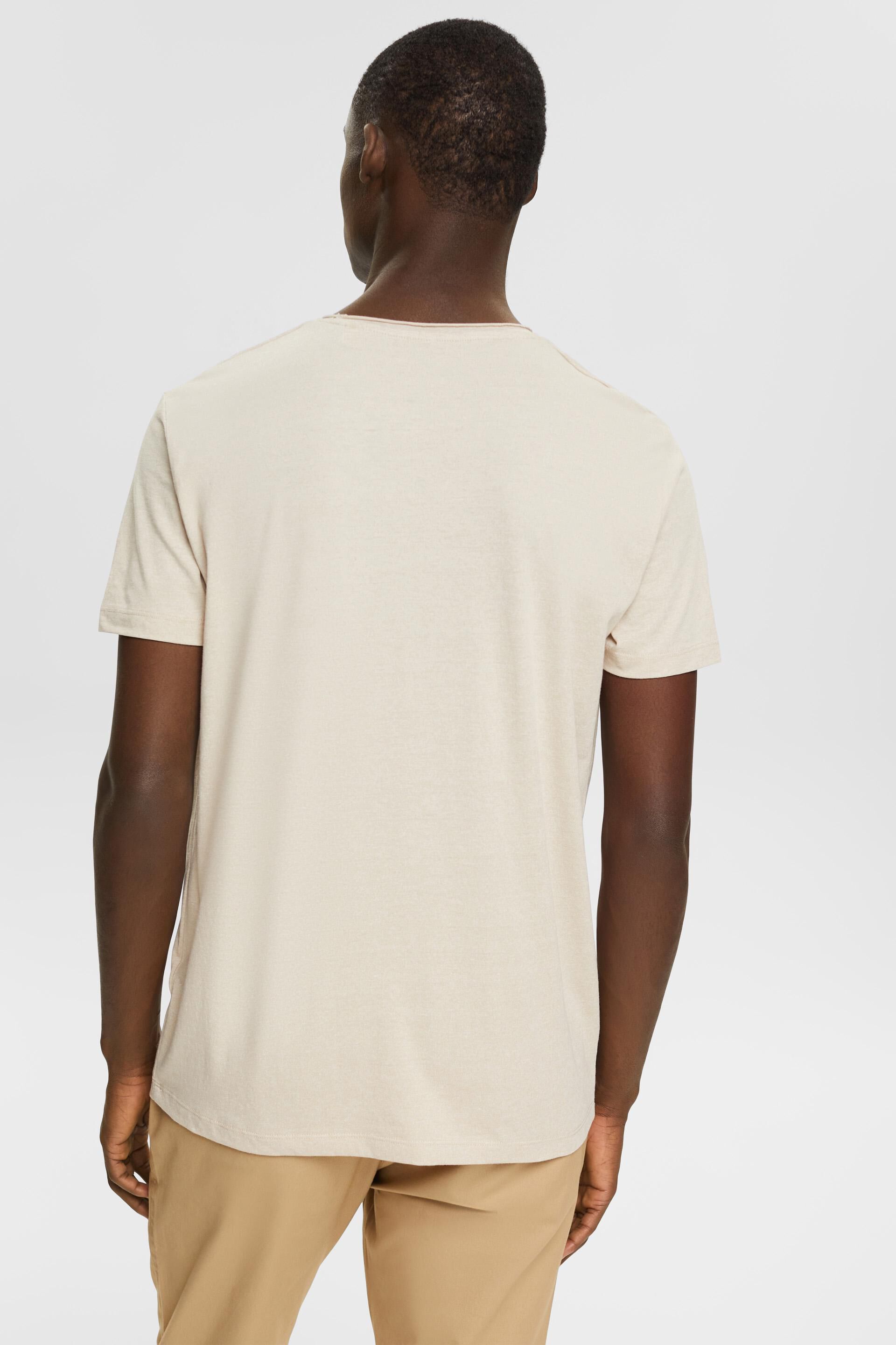 ESPRIT - Recycled: melange jersey T-shirt at our online shop