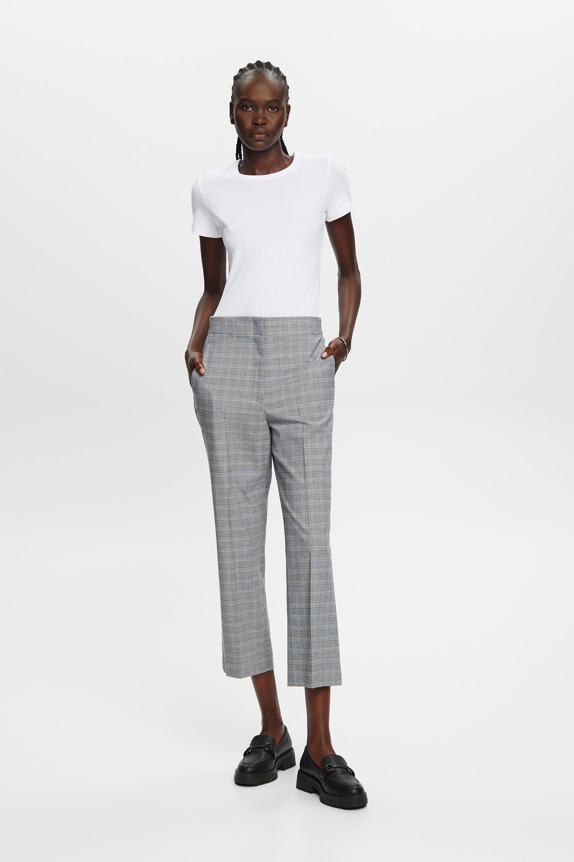 Trousers | Tall Black Ribbed Kick Flare Trousers | Dorothy Perkins