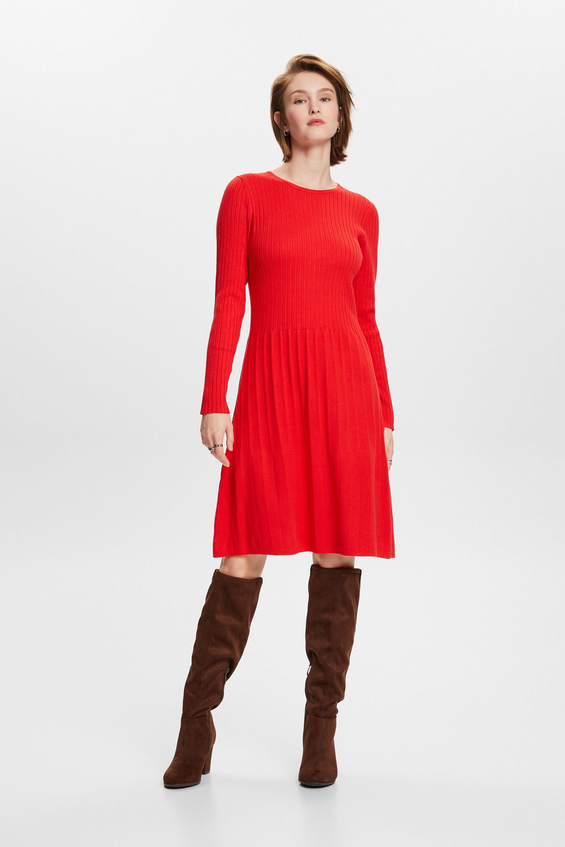 ESPRIT - Rib-Knit Maxi Dress at our online shop