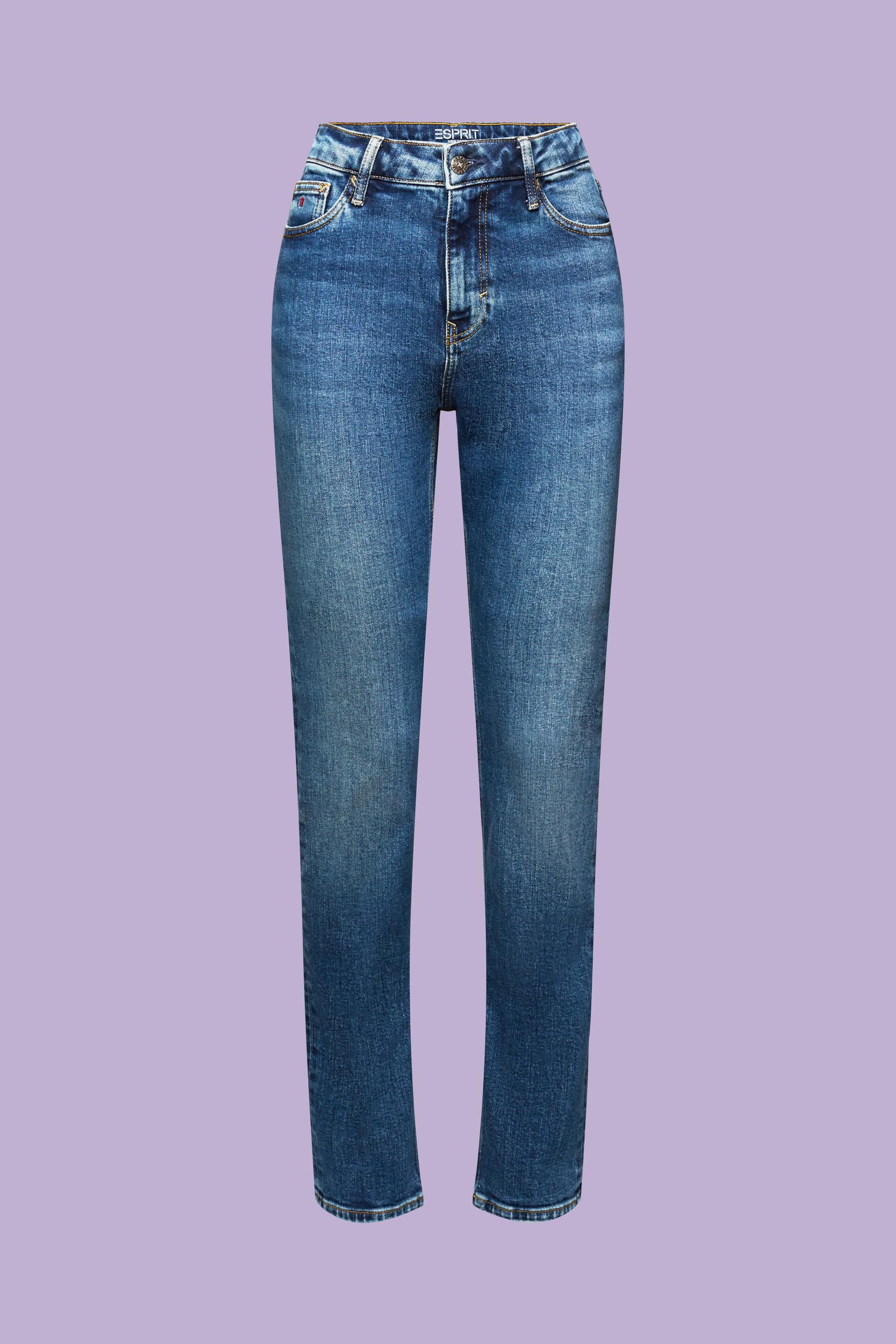 ESPRIT - High-Rise Retro Slim Jeans at our online shop