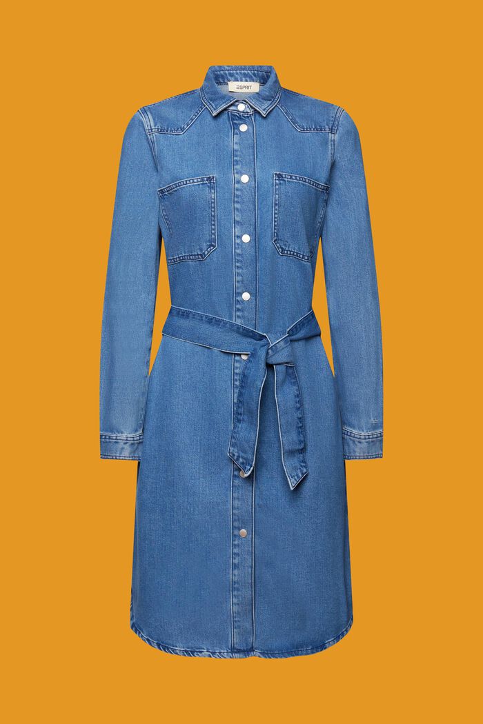 ESPRIT - Faux denim tunic dress at our online shop