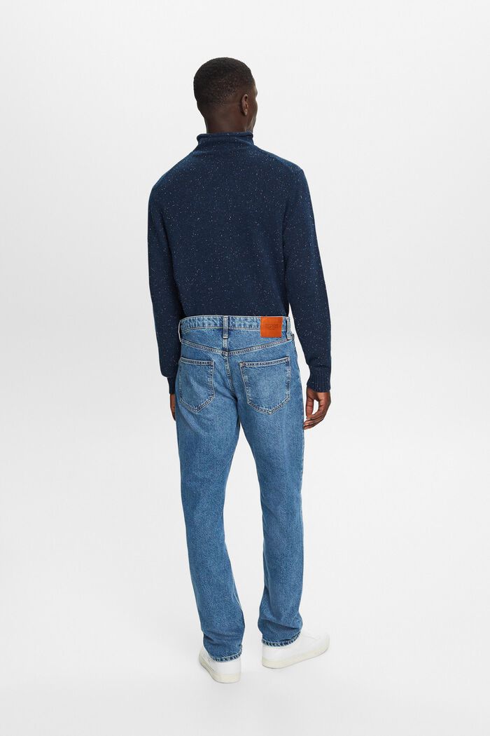 Straight fit low-rise jeans · Medium Blue · Dressy