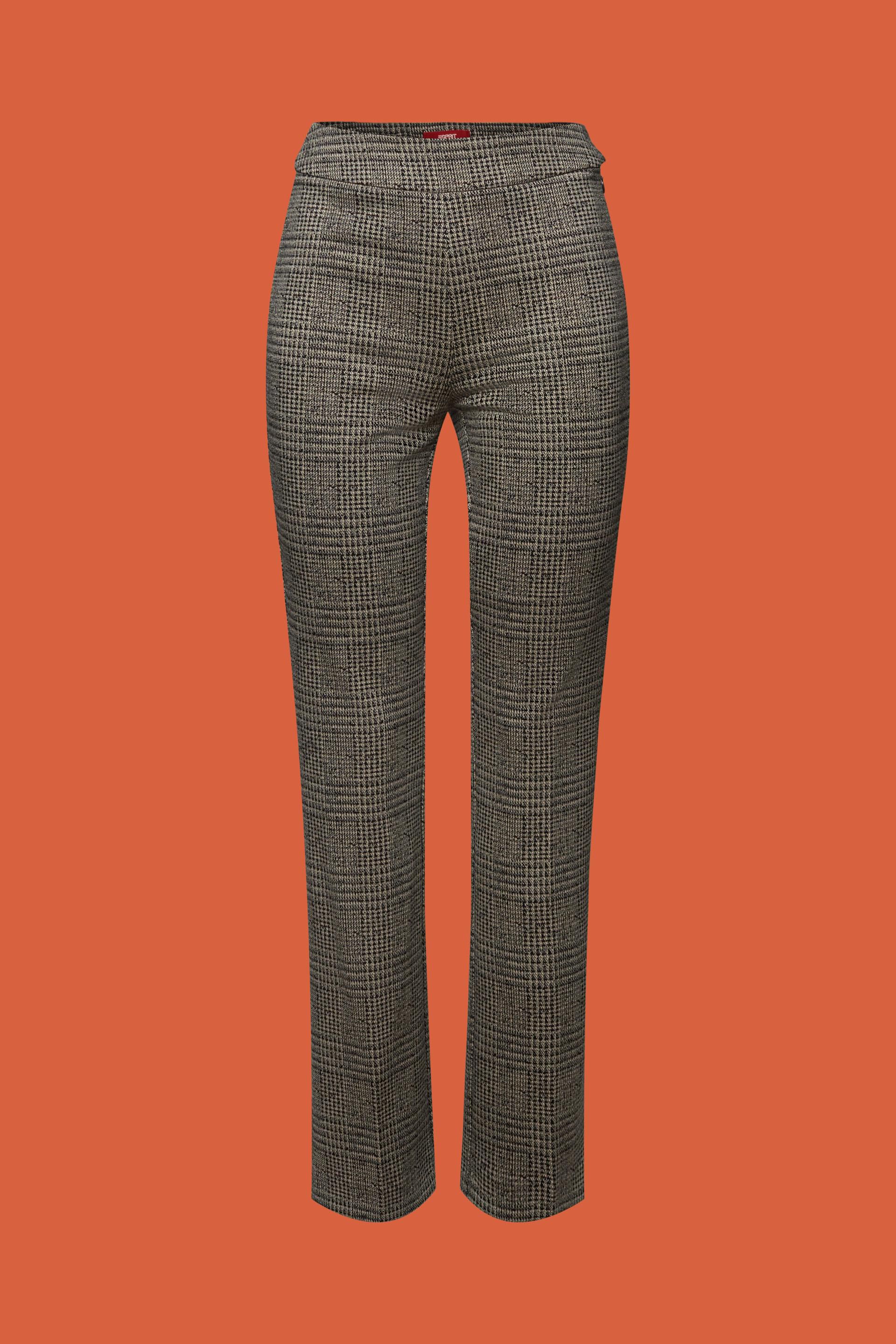 Ettie Trousers | Grey Microcheck Shetland Tweed