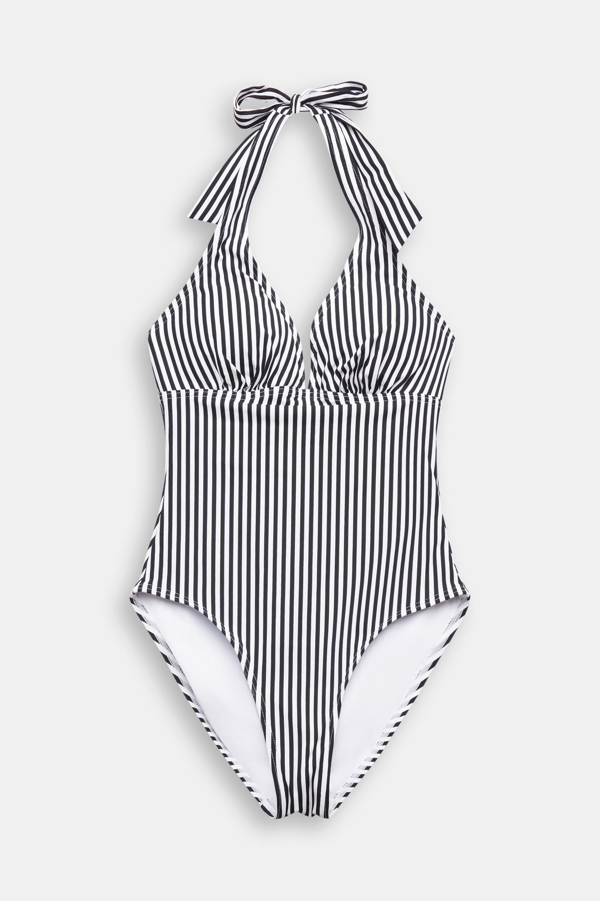 ESPRIT - Striped Underwired Halterneck Bikini Top at our online shop