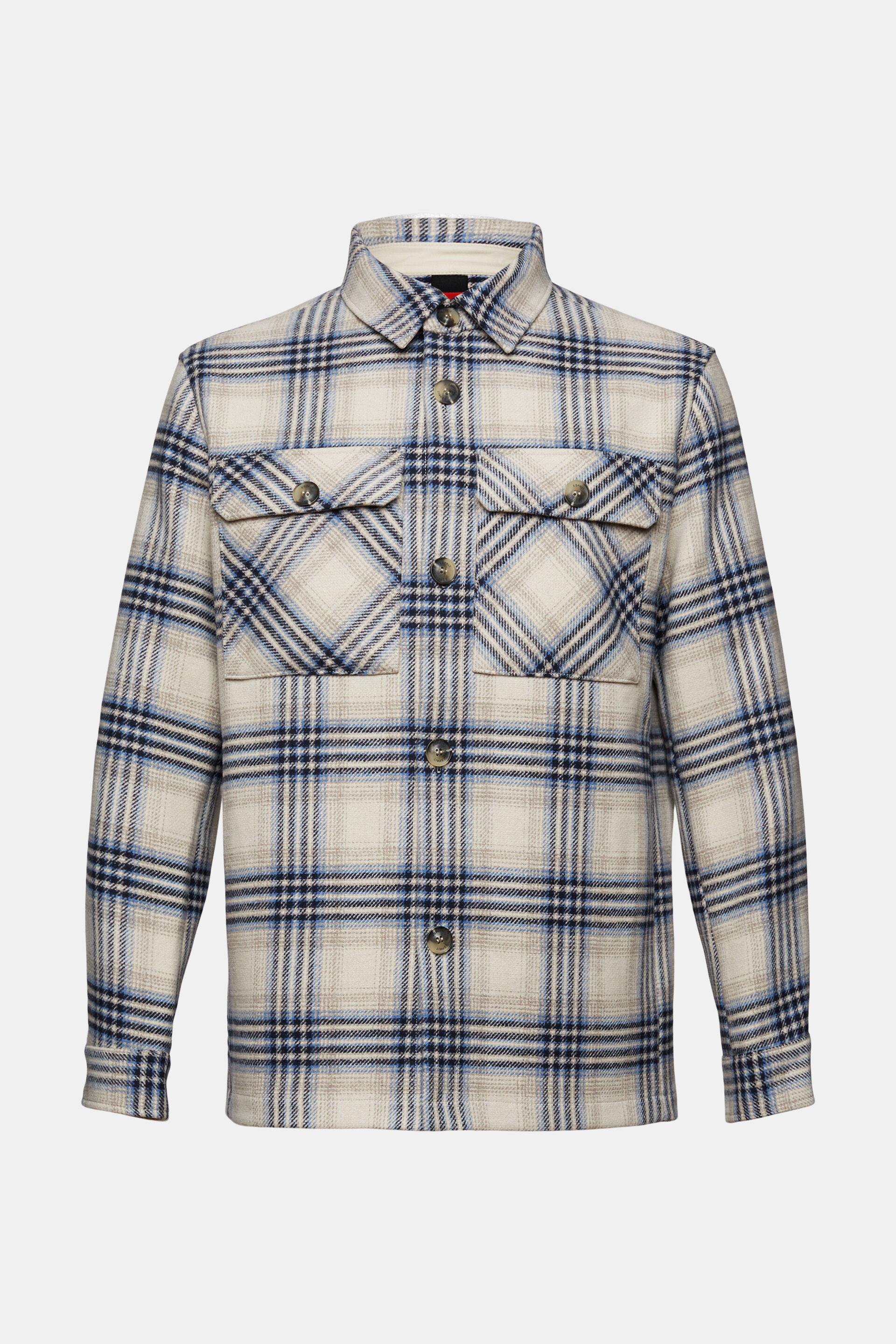 Off-White plaid check-pattern flannel overshirt - Blue