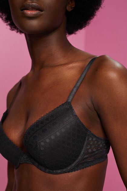 Organic Bra Spitze Anthracite With Lace 