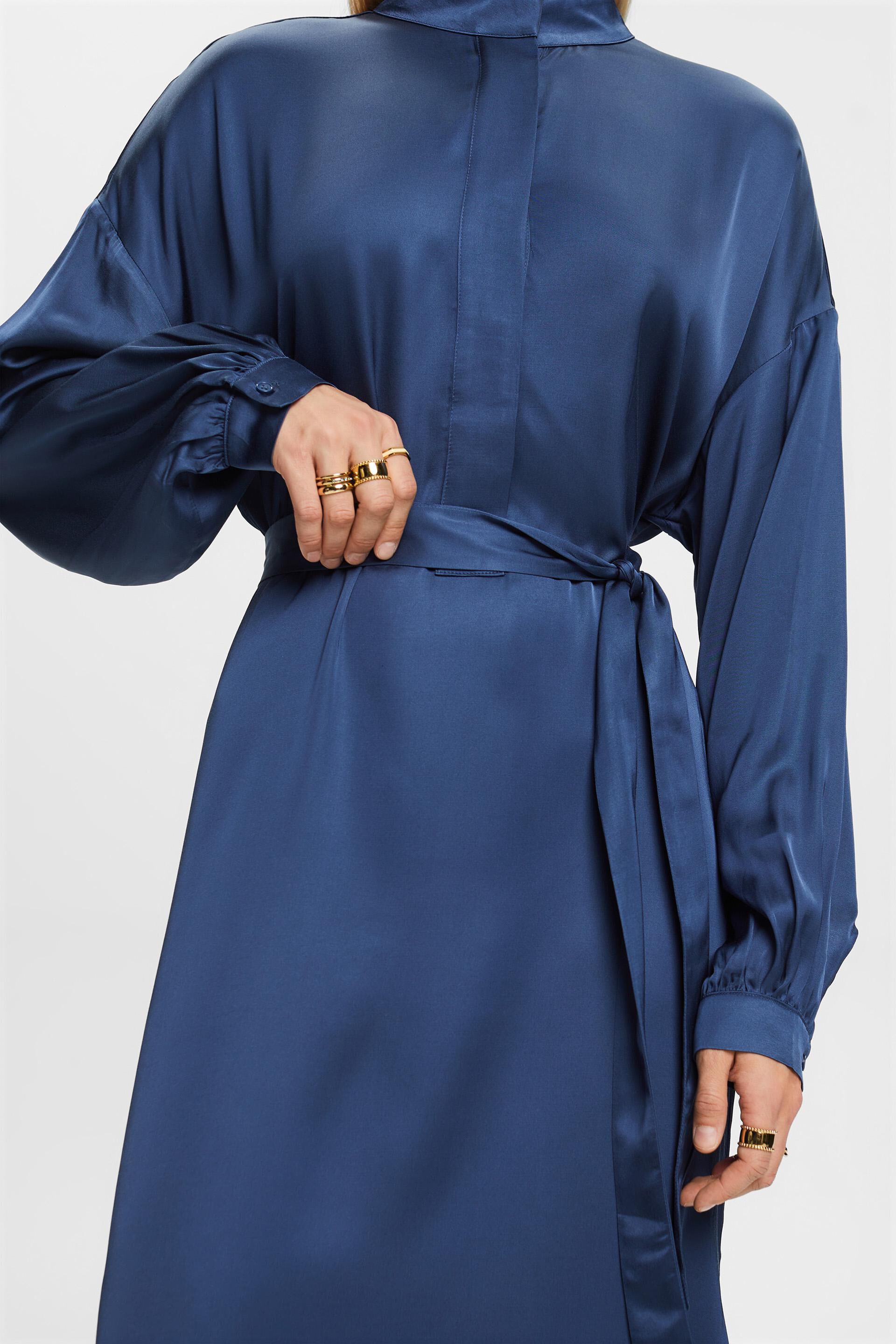 ESPRIT - Satin Shirt Dress at our online shop