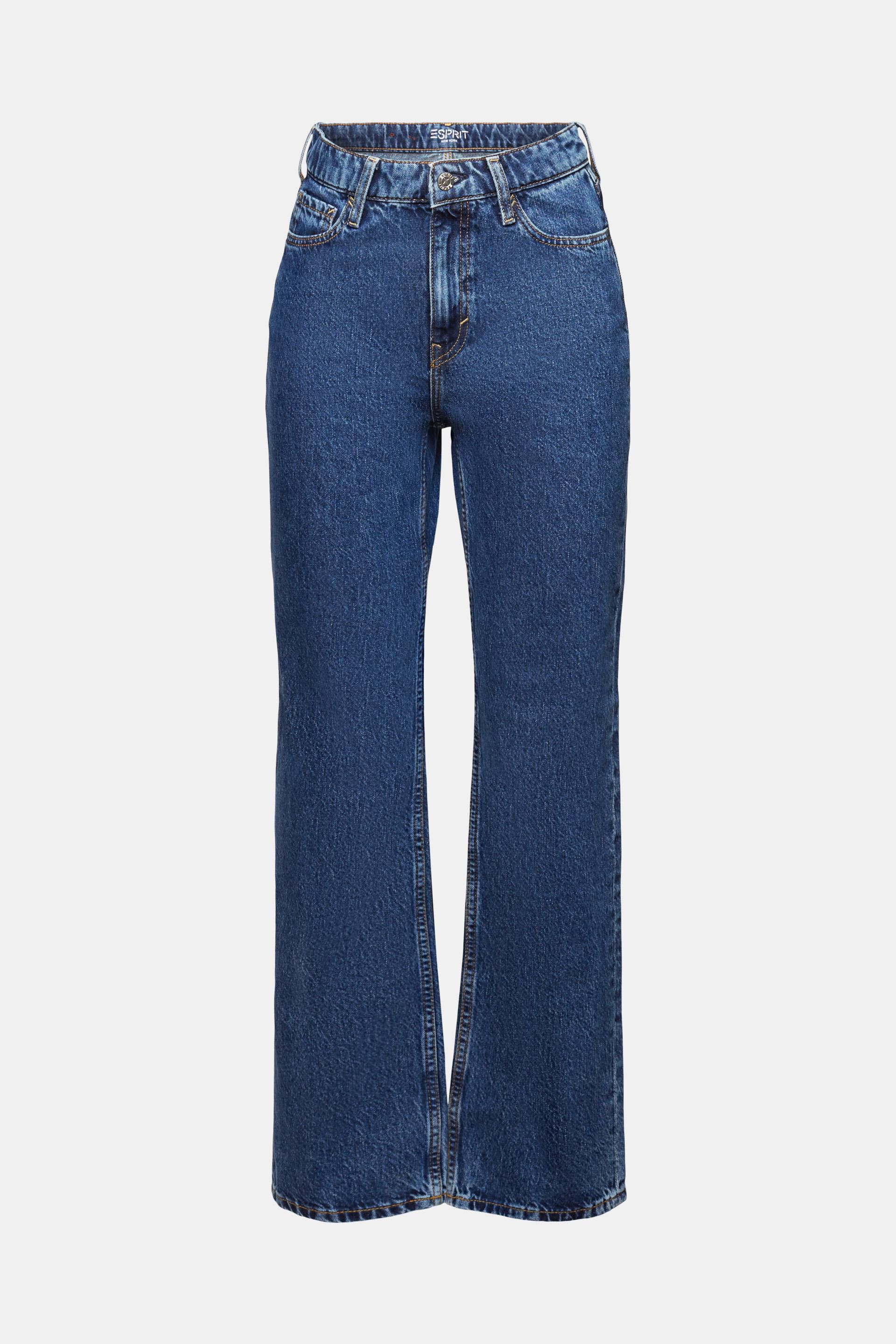 ESPRIT - High-Rise Retro Straight Jeans at our online shop