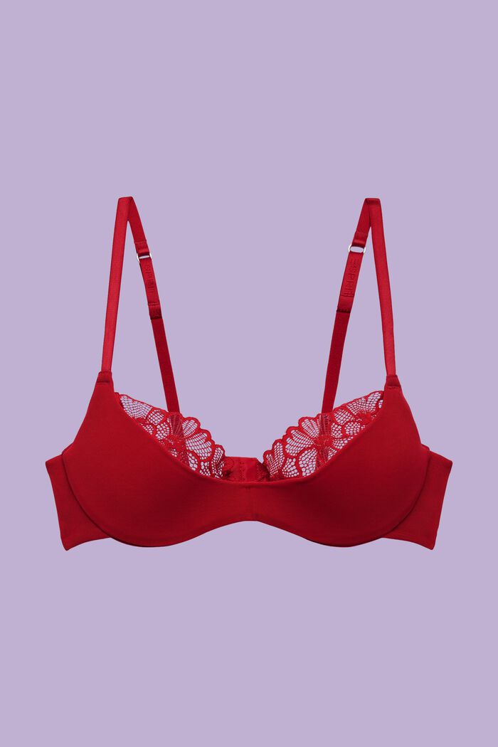 Print/Plain - Padded Non Wire Bras 2 Pack
