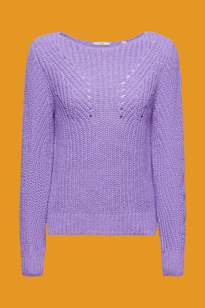 Women's Plain Knitted Capri - Purple – BONJOUR