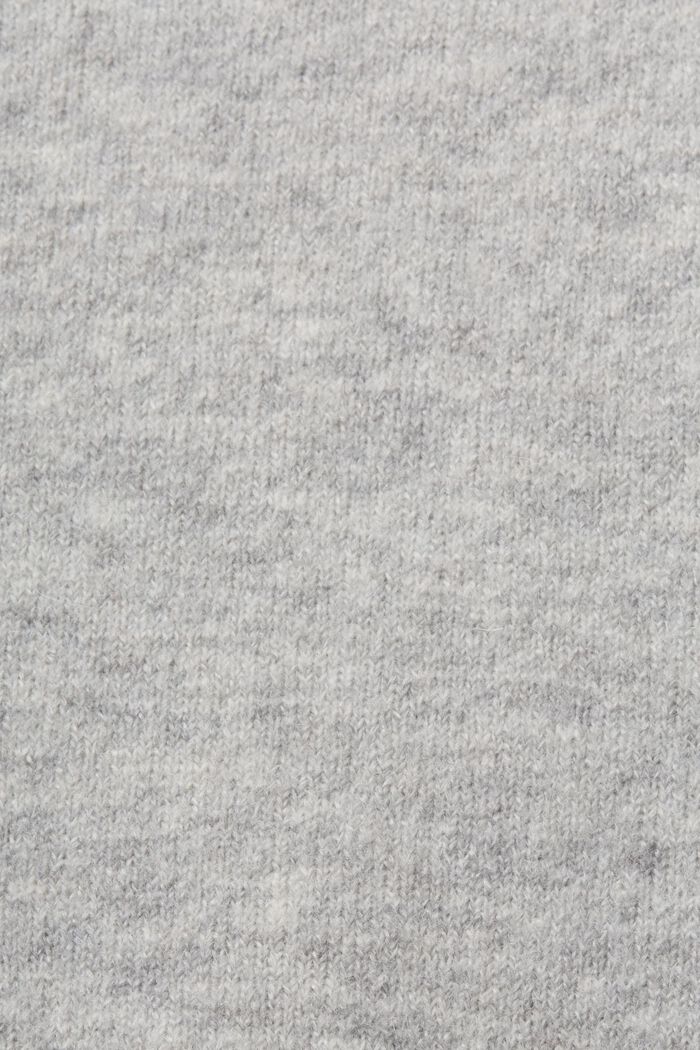 Cotton Cardigan - Light gray melange - Men