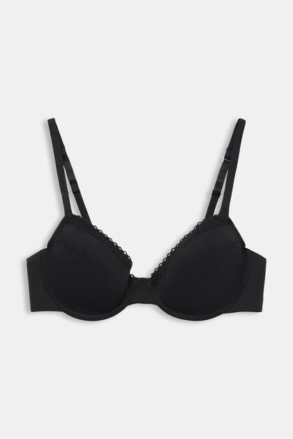 WOMAN'S BRA BLACK BY VINCE CAMUTO SIZE 38C 99% nylon / 10% span under wire  YES