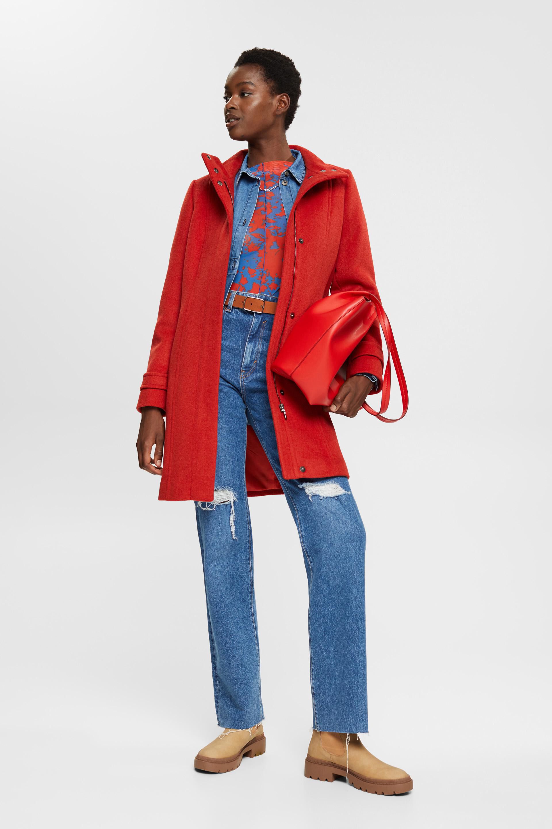 ESPRIT - Wool blend coat at our online shop