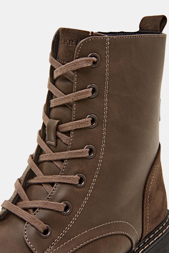 ESPRIT - Vegan Lace-Up our shop Boots online at Leather