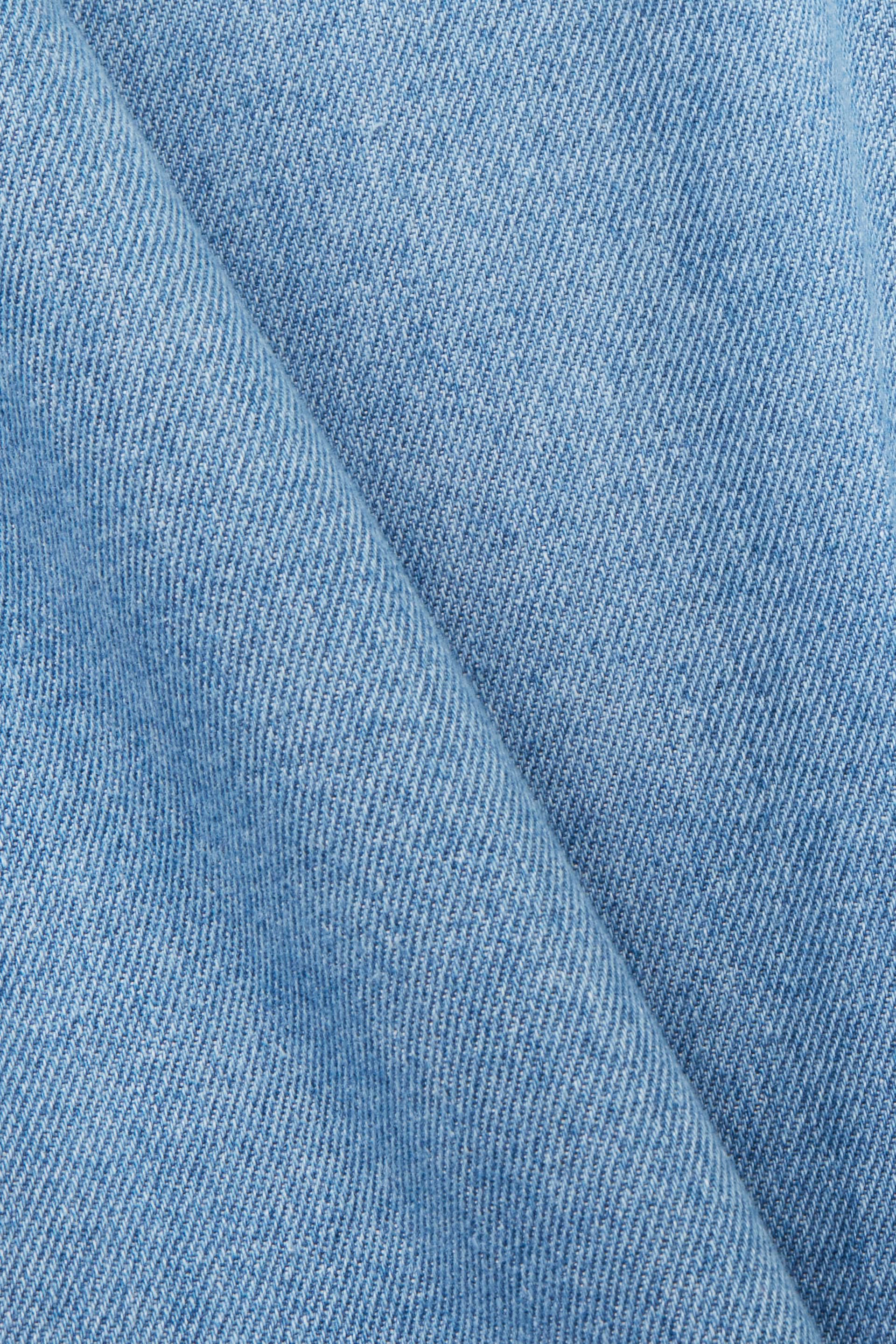Hemp & Organic Cotton Mid-Weight Twill Denim Fabric ( HG09142 )