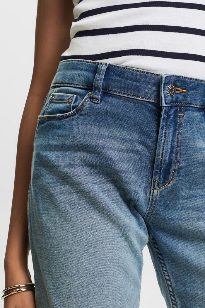 ESPRIT - Faux denim shorts made of TENCEL™ at our online shop
