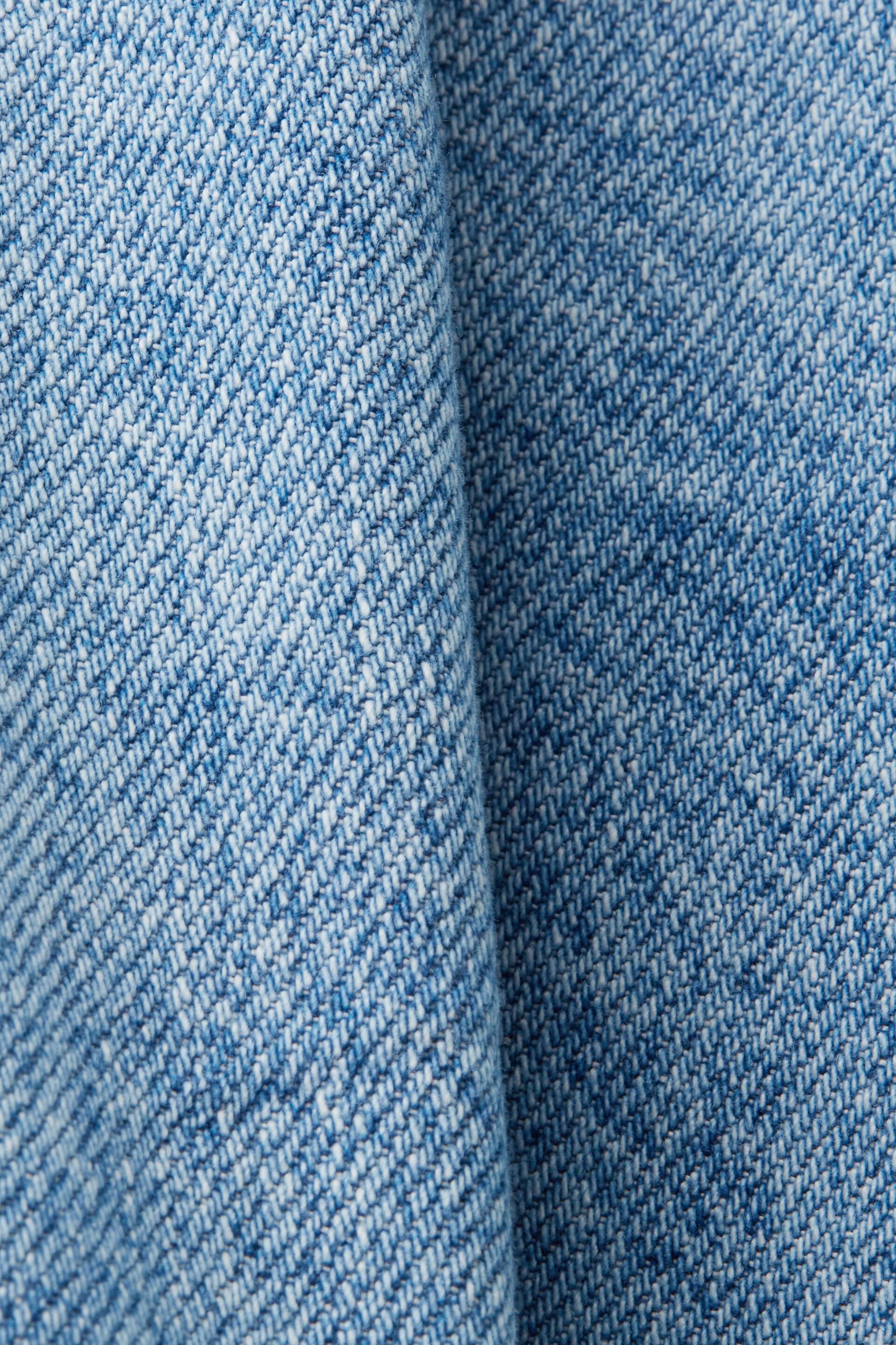 Light Blue Wash Corset Detail Cropped Denim Jacket | PrettyLittleThing