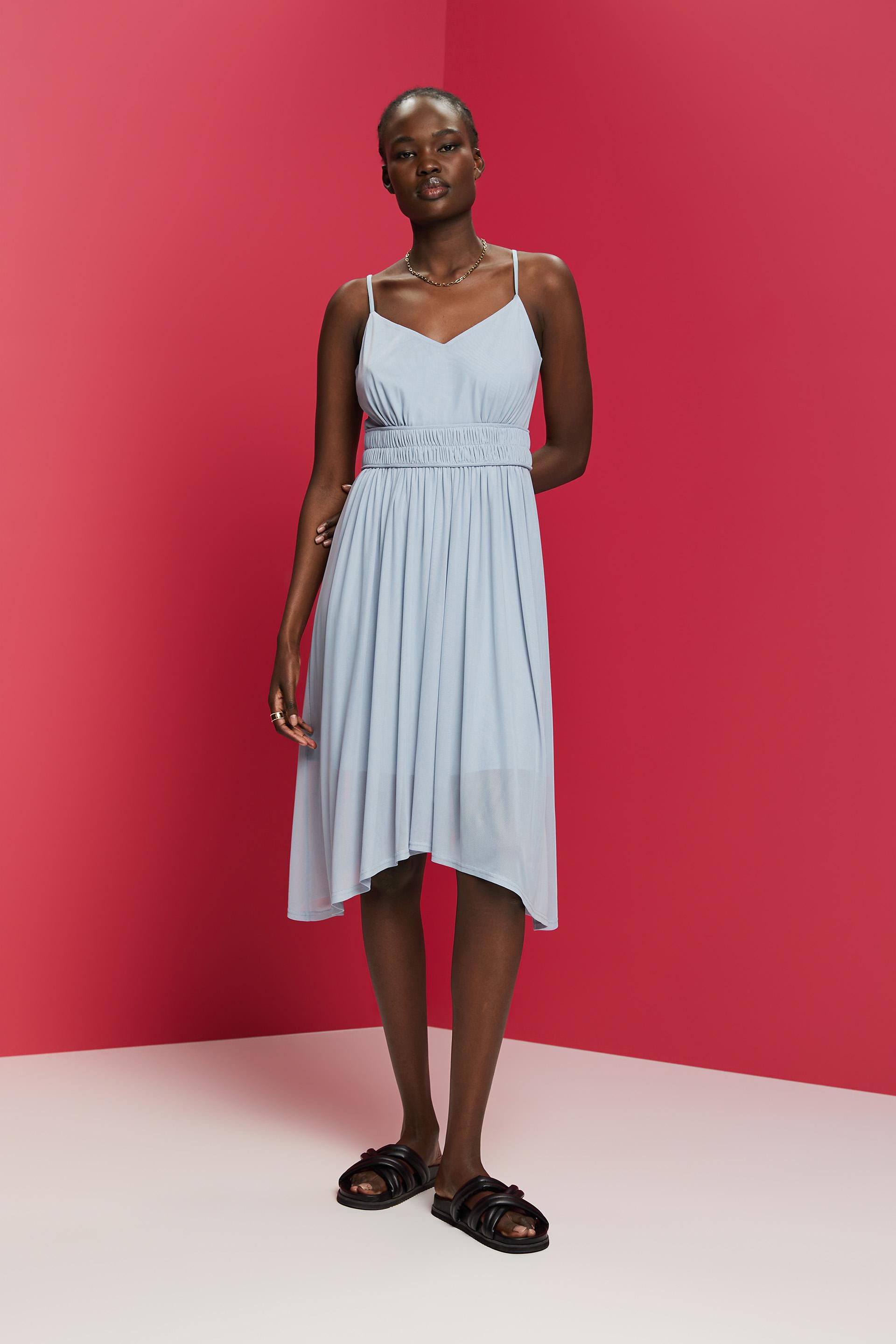 Stylish Women's Floral Print Off-Shoulder Elastic Waist Soft Ruffle Split  Sides Maxi Dress