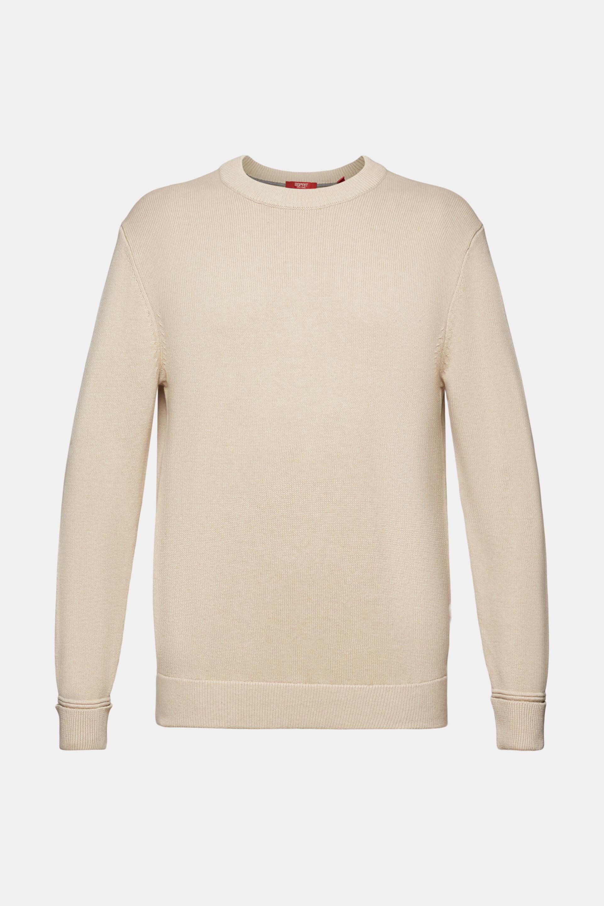ESPRIT - Cotton Crewneck Sweater at our online shop
