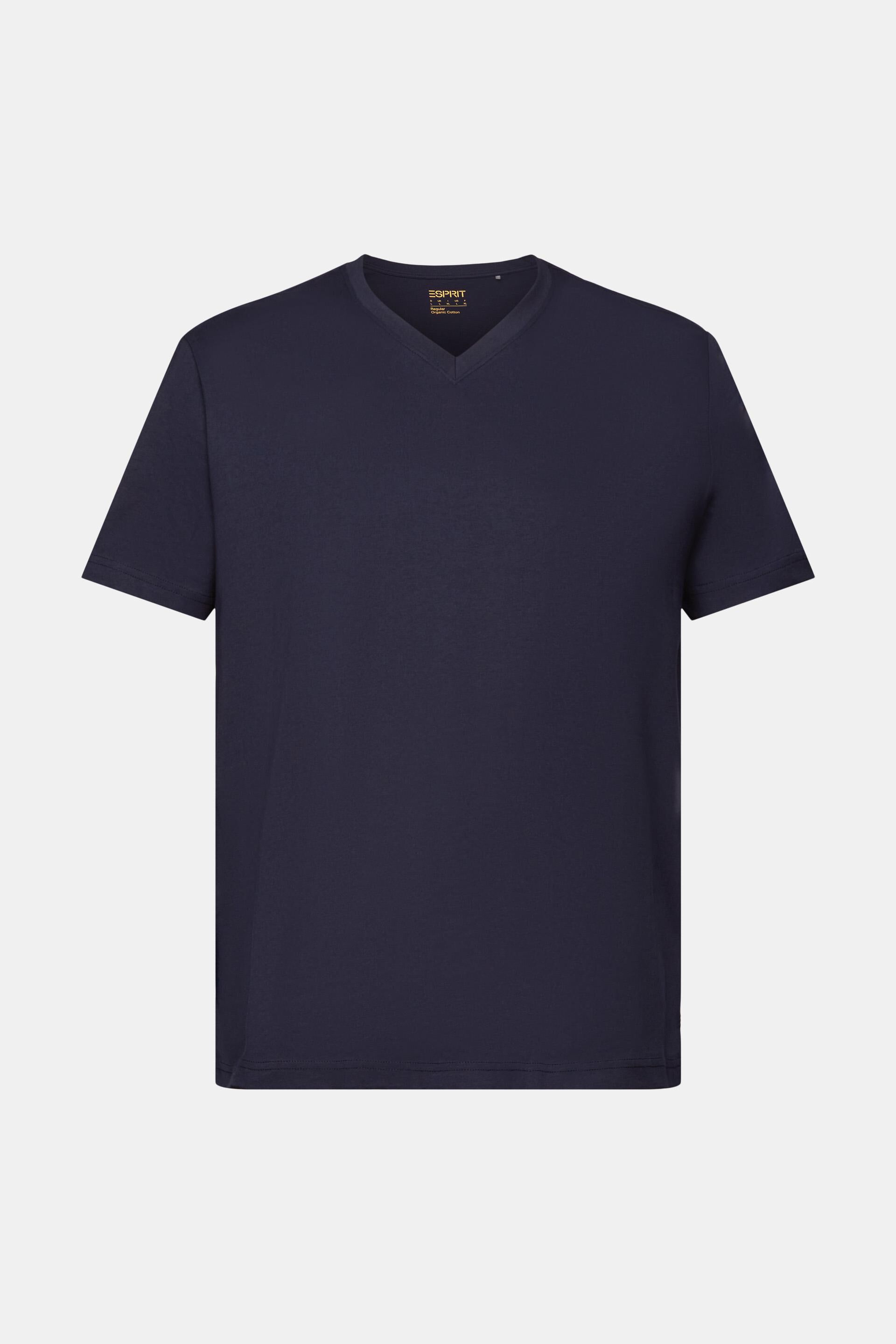 ESPRIT - Organic Cotton V-Neck T-Shirt at our online shop